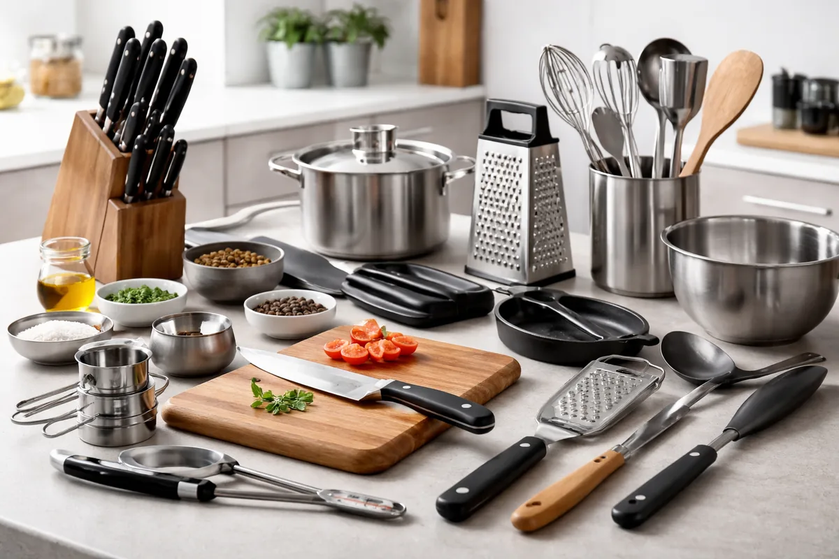Qué utensilios de cocina son imprescindibles para un chef aficionado
