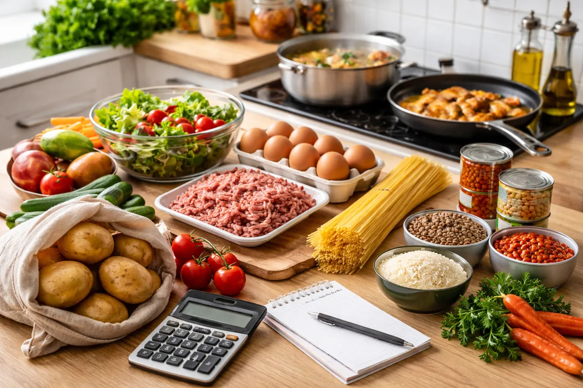 Cuánto cuesta cocinar para una familia de cuatro con un presupuesto ajustado